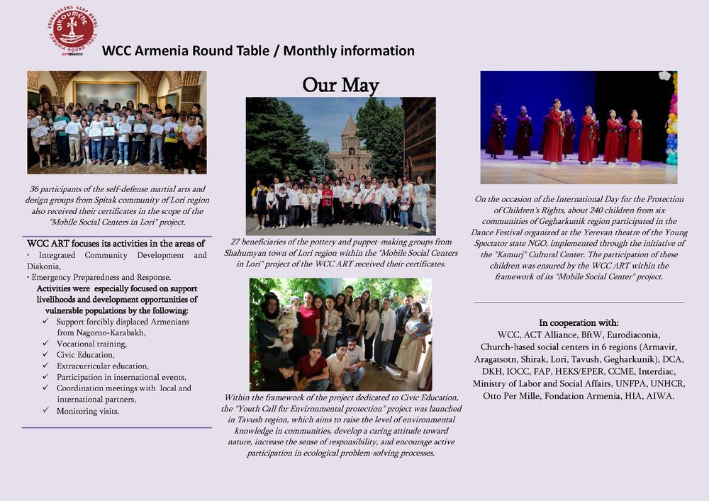 WCC Armenia Round Table, Monthly May 2025